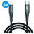 Mobigear Nylon USB-C auf Apple Lightning Kabel MFI 3 m - Schwarz