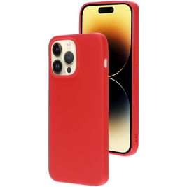 Mobiparts iPhone 14 Pro Max Silikon Hülle Backcover - Scarlet Red