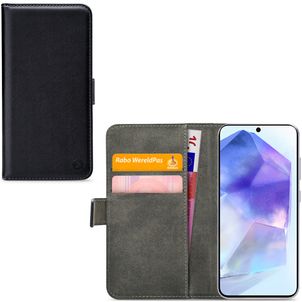 Mobilize Classic Gelly Wallet Samsung Galaxy A55 Hülle Klapphülle Geldbörse - Schwarz