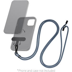 Mobilize Lanyard Universal-Handykette einstellbar - Blau