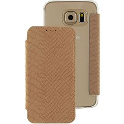 Mobilize Slim Booklet Samsung Galaxy S6 Hülle Klapphülle - Snake Creamy Rose
