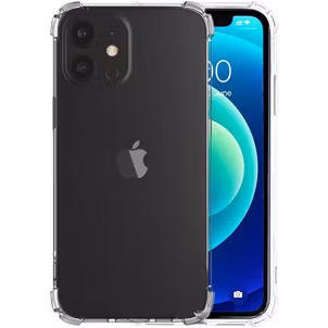 Mobigear Cushion Durchsichtig iPhone 13 Mini Hülle Flexibles TPU Backcover Stoßfest - Transparent