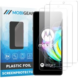 Mobigear Motorola Edge 20 Displayschutz Schutzfolie - Hüllenfreundlich (3er Pack)