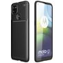 Mobigear Racing Motorola Moto G9 Power Hülle Flexibles TPU Backcover - Schwarz