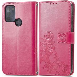 Mobigear Clover Motorola Moto G50 Hülle Klapphülle Geldbörse - Pink