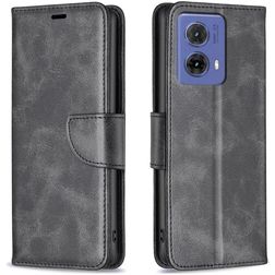 Mobigear Excellent Motorola Moto G85 Hülle Klapphülle Geldbörse - Schwarz