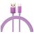 Mobigear Nylon USB-A auf USB-C Kabel 1 Meter - Lila