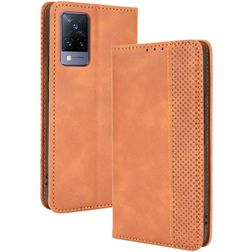 Mobigear Sensation Vivo V21 Hülle Klapphülle Geldbörse - Braun