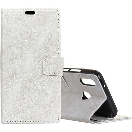 Mobigear Basic Xiaomi Mi 8 SE Hülle Klapphülle Geldbörse - Weiß