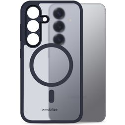 Mobilize Hybrid Samsung Galaxy S25 MagSafe Hülle Hardcase Backcover Stoßfest - Blau