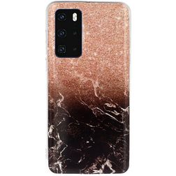 Mobigear Marble Huawei P40 Hülle Flexibles TPU Backcover