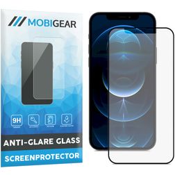 Mobigear Premium iPhone 12 Pro Max Panzerglas Gehärtetes Glas Displayschutz Anti-Glare - Hüllenfreundlich - Schwarz