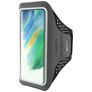 Mobiparts Comfort Fit Handyhalterung Joggen Samsung Galaxy S21 FE Sporthülle Neopren Sportarmband - Schwarz