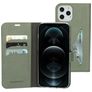 Mobiparts Classic Wallet iPhone 12 Pro Max Hülle Klapphülle Geldbörse - Stone Green