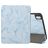 Mobigear Tri-Fold Marble iPad Air 11 Zoll (2025) Hülle Klapphülle + Stifthalter - Blau