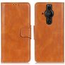 Mobigear Classy Sony Xperia Pro-I Hülle Klapphülle Geldbörse - Cognac
