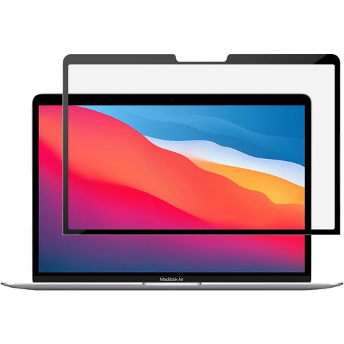 GrizzlyCoat MacBook Air 13 Zoll (2022-2026) Displayschutz Anti-Glare Schutzfolie - Hüllenfreundlich - Schwarz