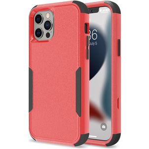 Mobigear Ultra Tough iPhone 14 Hülle Hardcase Backcover Stoßfest - Rot