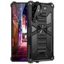 Mobigear Armor Stand Samsung Galaxy S22 Ultra Hülle Hardcase Backcover Stoßfest mit Ständer - Schwarz