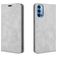 Mobigear Retro Slim OPPO Reno 4 Hülle Klapphülle Geldbörse - Grau
