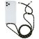 Mobigear Lanyard iPhone 12 Pro Max TPU (flexibel) Handykette - Transparent / Grün