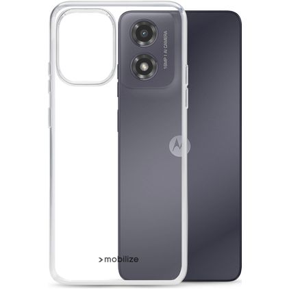 Mobilize Gelly Durchsichtig Motorola Moto G04 Hülle Flexibles TPU Backcover - Transparent