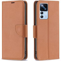 Mobigear Wallet Xiaomi 12T Pro Hülle Klapphülle Geldbörse - Braun