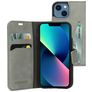 Mobiparts Classic Wallet iPhone 13 Mini Hülle Klapphülle Geldbörse - Granite Grey