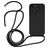 Mobigear Lanyard iPhone 14 Pro Silikon Handykette - Schwarz