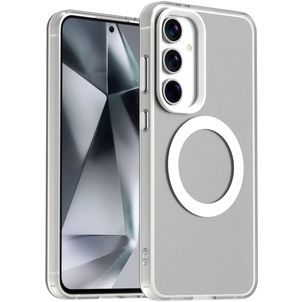 Mobigear Shockproof Samsung Galaxy S24 FE MagSafe Hülle Hardcase Backcover - Weiß