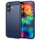 Mobigear Brushed Slim iPhone 17 Hülle Flexibles TPU Backcover - Blau
