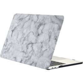 Mobigear Marble MacBook 12 Zoll (2015-2017) Hardcase Hülle MacBook Case - Weiß / Grau - Model A1534