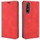 Mobigear Retro Slim OPPO Reno 3 Pro Hülle Klapphülle Geldbörse - Rot