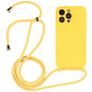 Mobigear Lanyard iPhone 15 Pro Max Silikon Handykette - Gelb