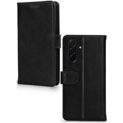 Mobilize Wallet Samsung Galaxy A56 Hülle Echtes Leder Klapphülle Geldbörse - Schwarz