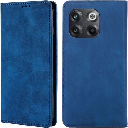 Mobigear Retro Slim OnePlus 10T Hülle Klapphülle Geldbörse - Blau