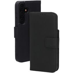 Mobiparts Wallet Samsung Galaxy S24 MagSafe Hülle Echtes Leder Klapphülle Geldbörse - Schwarz