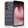 Mobigear Bumpy Samsung Galaxy S25 FE Hülle Flexibles TPU Backcover - Grau