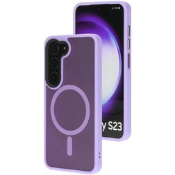 Mobiparts Hardcover Samsung Galaxy S23 MagSafe Hülle Hardcase Backcover - Satin Lila