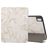 Mobigear Tri-Fold Marble iPad 10 (2022) Hülle Klapphülle + Stifthalter - Weiß