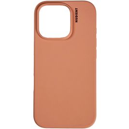 Nudient Base iPhone 16 Pro Max Silikon Hülle Backcover - Peach Orange
