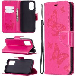 Mobigear Butterfly POCO M3 Hülle Klapphülle Geldbörse - Magenta