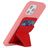Mobigear Folding Snap-On Kartenetui - 3 Karten - MagSafe Kompatibel - Rot
