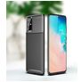 Mobigear Racing OPPO Reno 4 Hülle Flexibles TPU Backcover - Schwarz