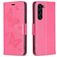 Mobigear Butterfly Samsung Galaxy S24 Plus Hülle Klapphülle Geldbörse - Rot