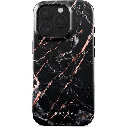 Burga Tough iPhone 16 Pro Hardcase Backcover Shockproof - Rose Gold Marble