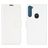 Mobigear Classic Motorola One Fusion Plus Hülle Klapphülle Geldbörse - Weiß