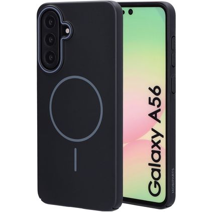 Mobiparts Slim Line Samsung Galaxy A56 MagSafe Hülle Hardcase Backcover - Onyx Black