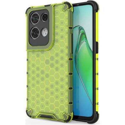 Mobigear Honeycomb OPPO Reno 8 Pro 5G Hülle Hardcase Backcover Stoßfest - Grün