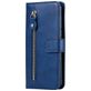 Mobigear Zipper Samsung Galaxy S23 Hülle Klapphülle Geldbörse - Blau